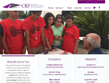 Tablet Screenshot of copticedu.org